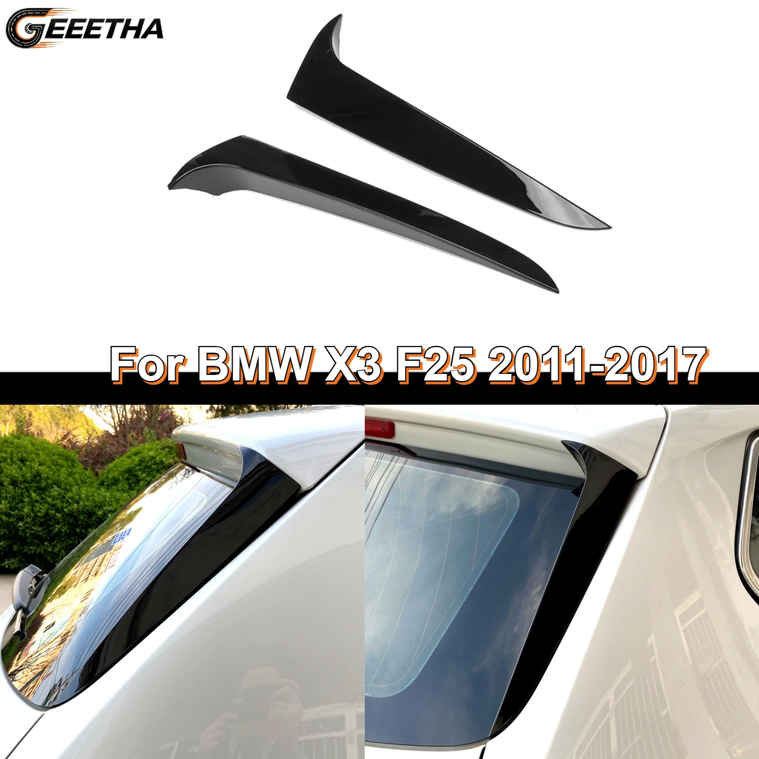 Car Rear Window Side Splitter Trunk Diffuser Canards Spoiler ABS For BMW X3 F25 2011-2017 Auto Gloss Black Spoilers Accessories
Car Rear Window Side Splitter Trunk Diffuser Canards Spoiler ABS For BMW X3 F25 2011-2017 Auto Gloss Black Spoilers Accessories