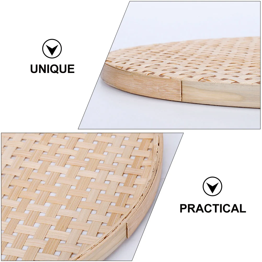 Bamboo Woven Low Basket Snack Tray Holder Portable Weaving Storage Candy Case Fruit Container
Bamboo Woven Low Basket Snack Tray Holder Portable Weaving Storage Candy Case Fruit Container