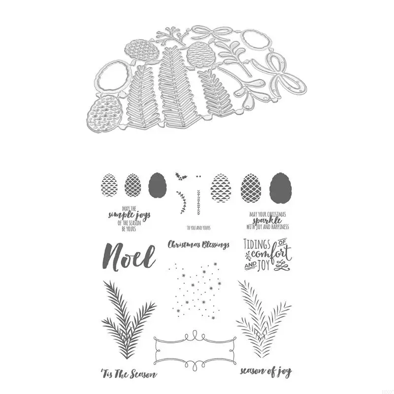 H0XC Pine Cone Cutting Dies for Card Making Metal Die Cuts Embossing Stencil for DIY Album Paper Cards Art Craft
H0XC Pine Cone Cutting Dies for Card Making Metal Die Cuts Embossing Stencil for DIY Album Paper Cards Art Craft