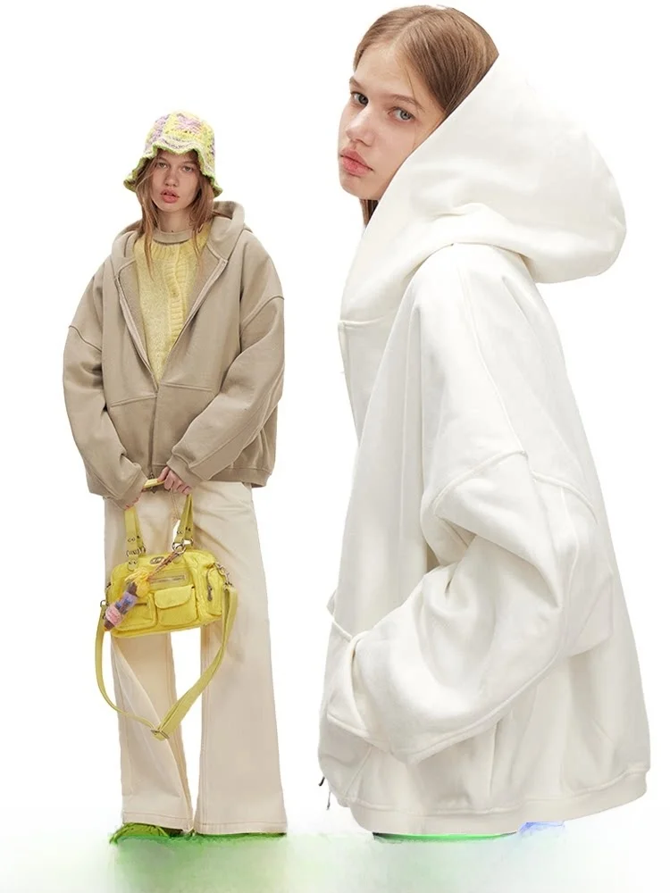 DNT Lazy Sle Color Hooded Long Sve Open Cardigan Sports Sweatirt Jaet Loose Fit Casual Wear for Youth
DNT Lazy Sle Color Hooded Long Sve Open Cardigan Sports Sweatirt Jaet Loose Fit Casual Wear for Youth