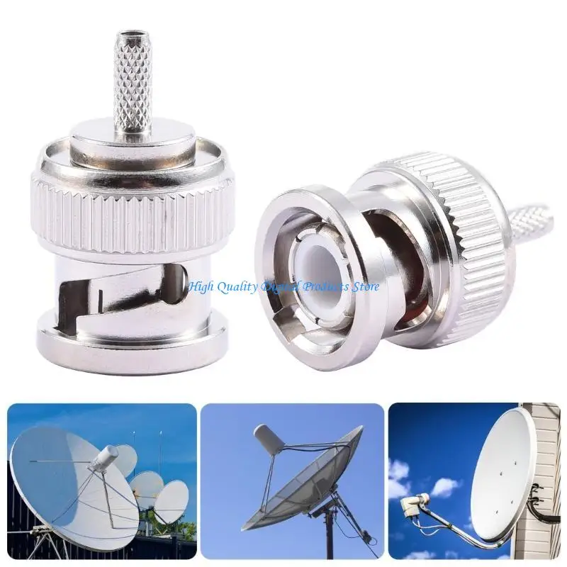 U2JE 50ohm BNC Male Straight Crimp Connector BNC C J1.5 Adapter for RG316 RG174 Cable
U2JE 50ohm BNC Male Straight Crimp Connector BNC C J1.5 Adapter for RG316 RG174 Cable