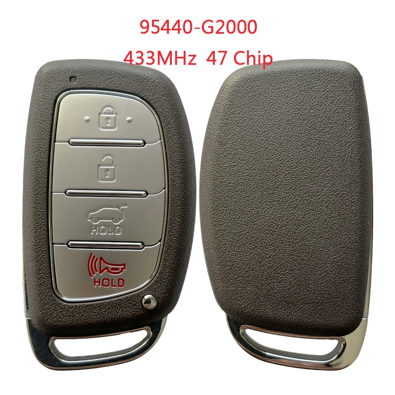 TXK020079 95440-G2000 For Hyundai Loniq 2017 2018 Smart Remote Key 3+1 Button 433MHz ID47 Hitag3 Chip
TXK020079 95440-G2000 For Hyundai Loniq 2017 2018 Smart Remote Key 3+1 Button 433MHz ID47 Hitag3 Chip