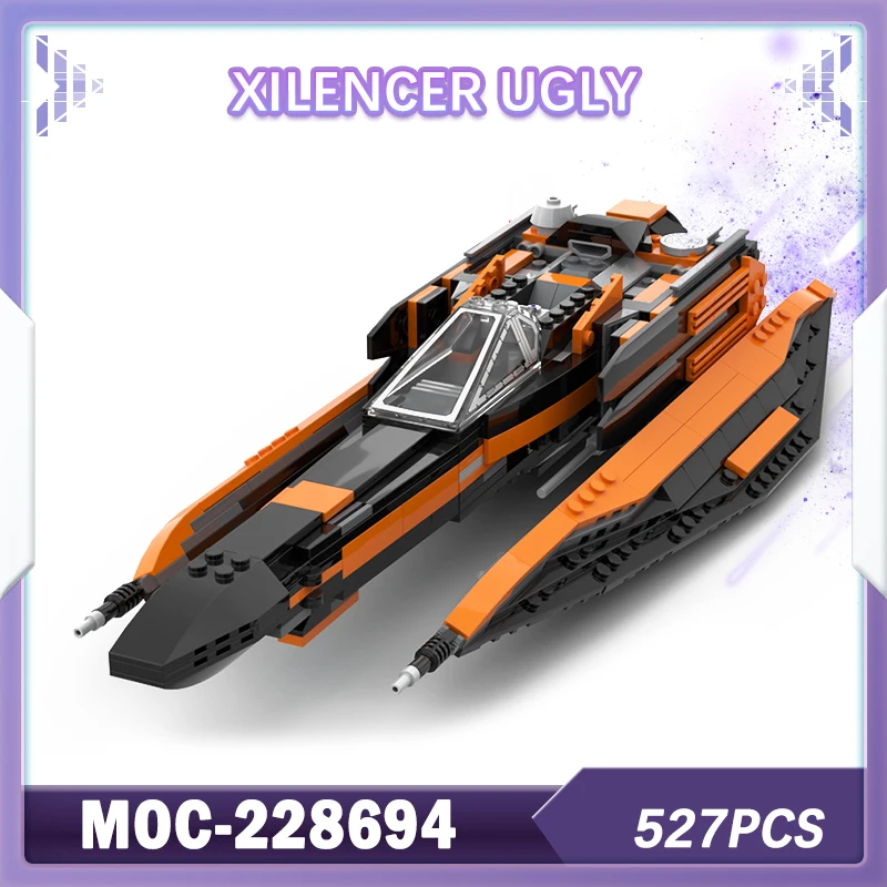 527PCS SPACE WAR Xilencer Ugly Fighter Jet Fantasy Series Creative Puzzle Bricks Boyfriend's Birthday Gift MOC-228694
527PCS SPACE WAR Xilencer Ugly Fighter Jet Fantasy Series Creative Puzzle Bricks Boyfriend's Birthday Gift MOC-228694