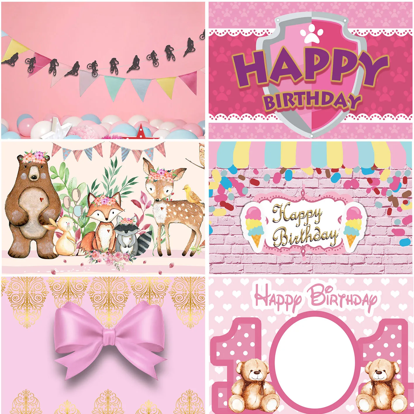 Background Happy Birthday Party Girl Birthday Pink Backdrops Decoration Photo Baby Kids Children Photobooth Banner Props
Background Happy Birthday Party Girl Birthday Pink Backdrops Decoration Photo Baby Kids Children Photobooth Banner Props