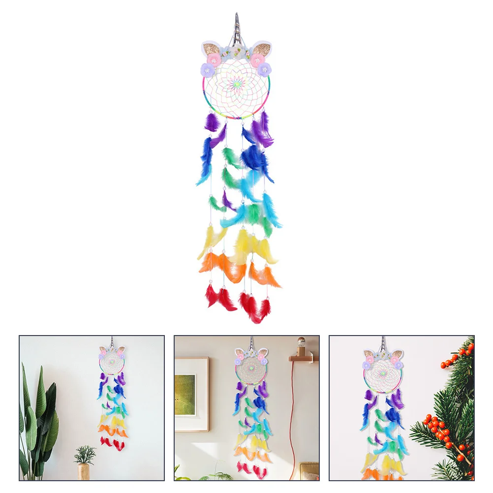 1Pcs Dream Catcher Beautiful Unicorn Theme Colorful Tree Hanging Pendant Handmade Decorative Gift Bedroom 
1Pcs Dream Catcher Beautiful Unicorn Theme Colorful Tree Hanging Pendant Handmade Decorative Gift Bedroom