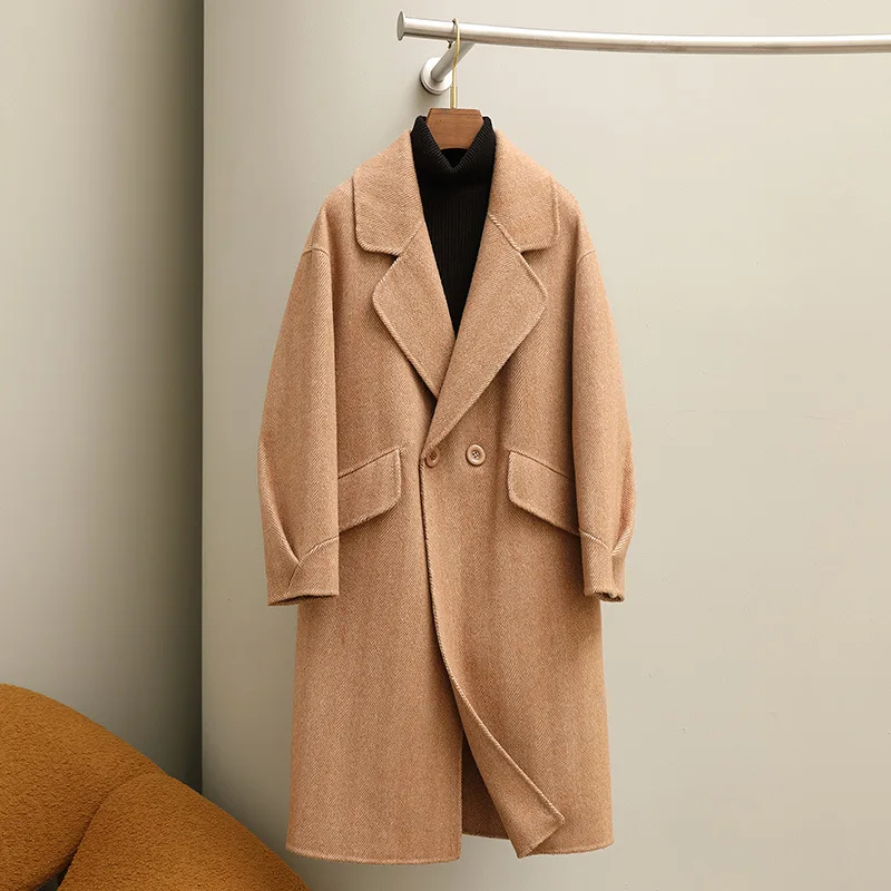 2023 Woolen fur, New High end Handmade Wool Coat Women's Long Luxury real woolen trench
2023 Woolen fur, New High end Handmade Wool Coat Women's Long Luxury real woolen trench