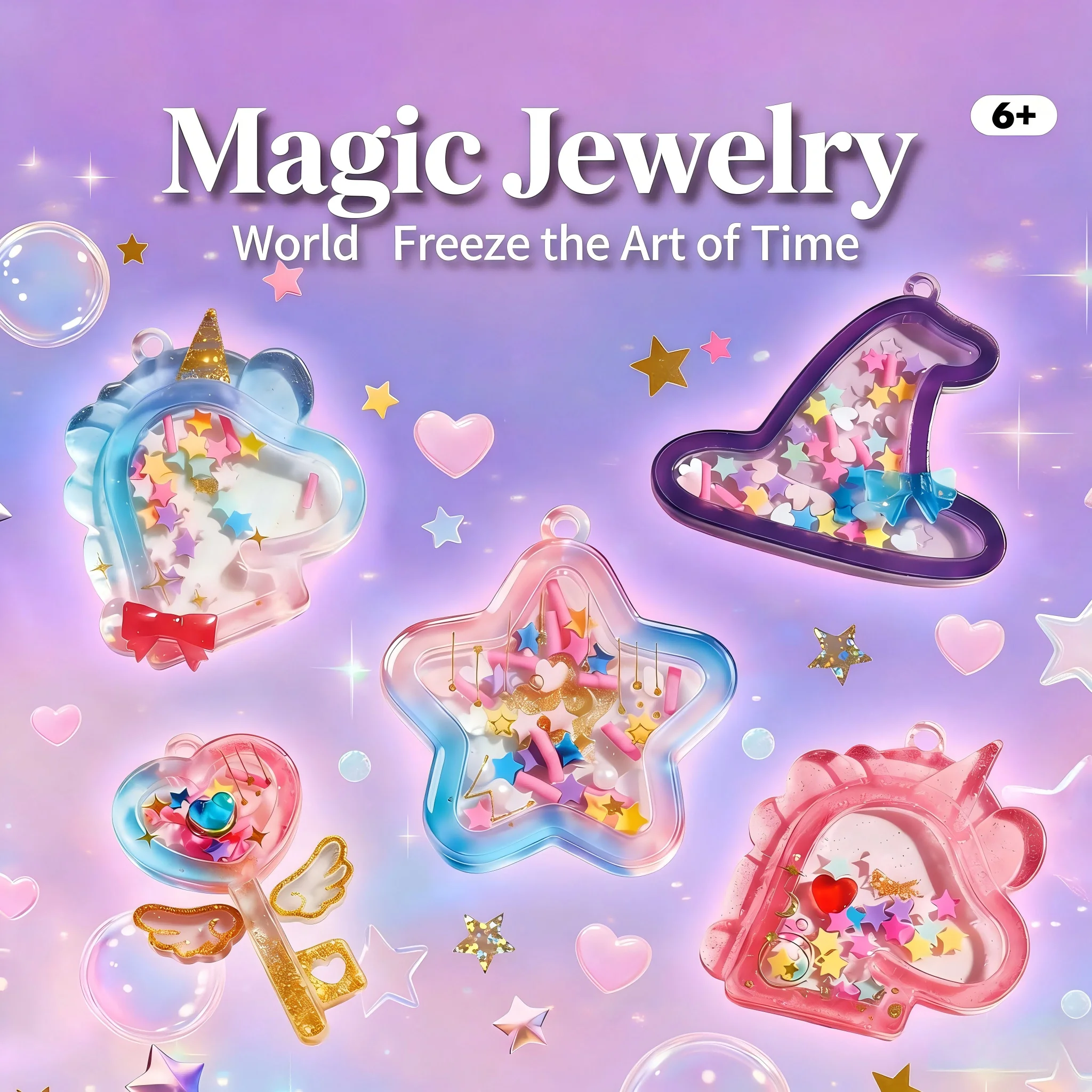 Magic World DIY Crystal Glue Kit, Jewelry Making Craft Set for Girls, Kids DIY Resin Jewelry Kit, Educational Toy Birthday Gift
Magic World DIY Crystal Glue Kit, Jewelry Making Craft Set for Girls, Kids DIY Resin Jewelry Kit, Educational Toy Birthday Gift