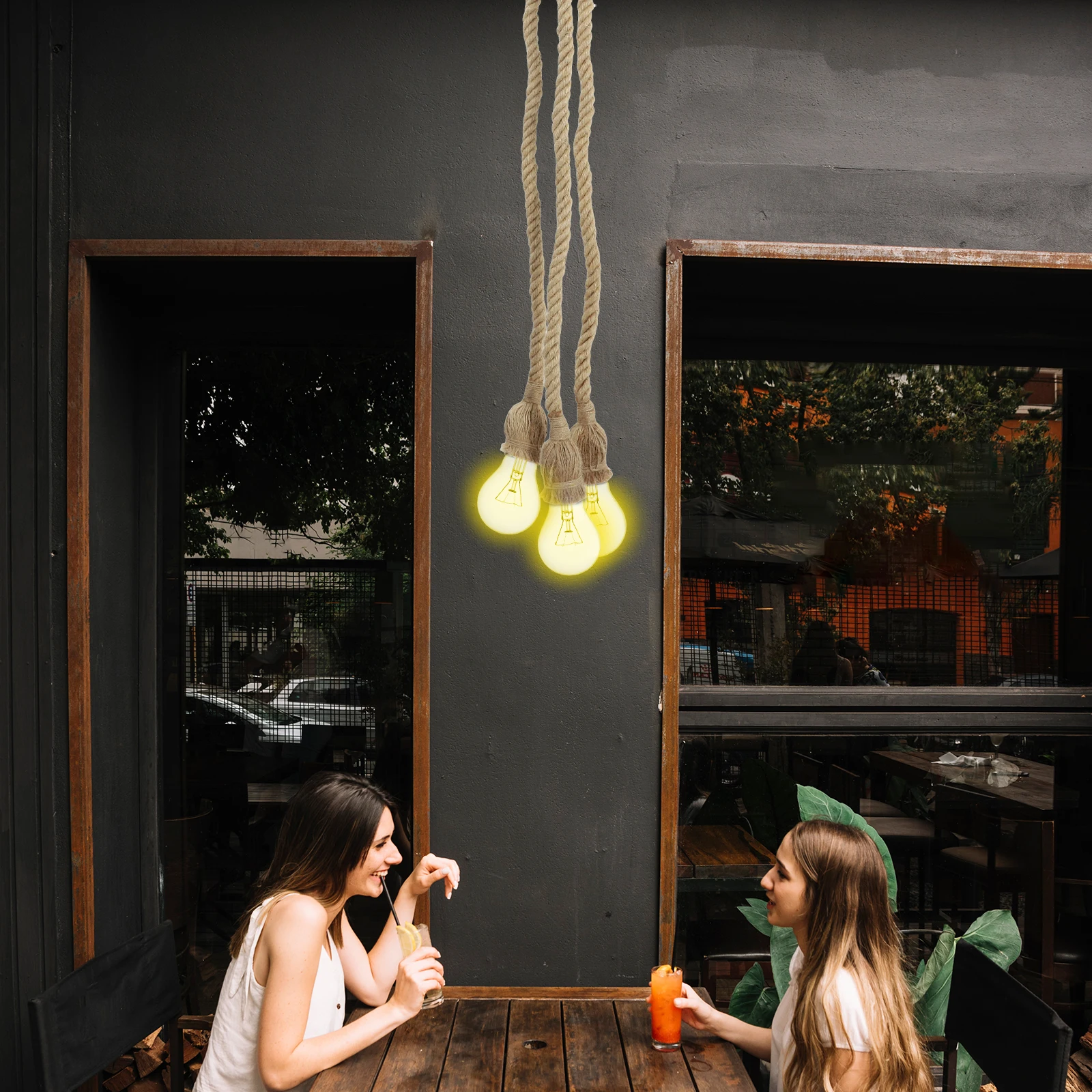 Rope Pendant Light Hemp Ceiling Lamp Vintage Bar Cafe Restaurant Hallway Adjustable Cord ABS Socket Lighting Accessory
Rope Pendant Light Hemp Ceiling Lamp Vintage Bar Cafe Restaurant Hallway Adjustable Cord ABS Socket Lighting Accessory