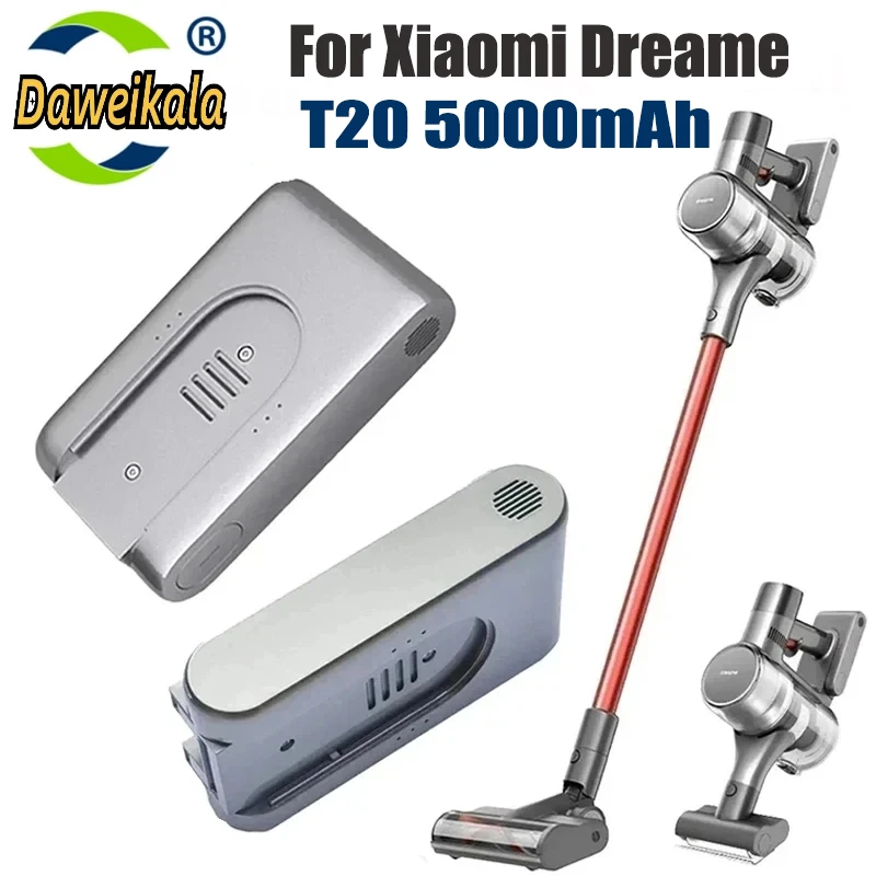 25.2V 5000mAh Replacement Battery for Xiaomi Dreame T20 Cordless Vacuum Cleaner Rechargeable Li-ion Battery
25.2V 5000mAh Replacement Battery for Xiaomi Dreame T20 Cordless Vacuum Cleaner Rechargeable Li-ion Battery