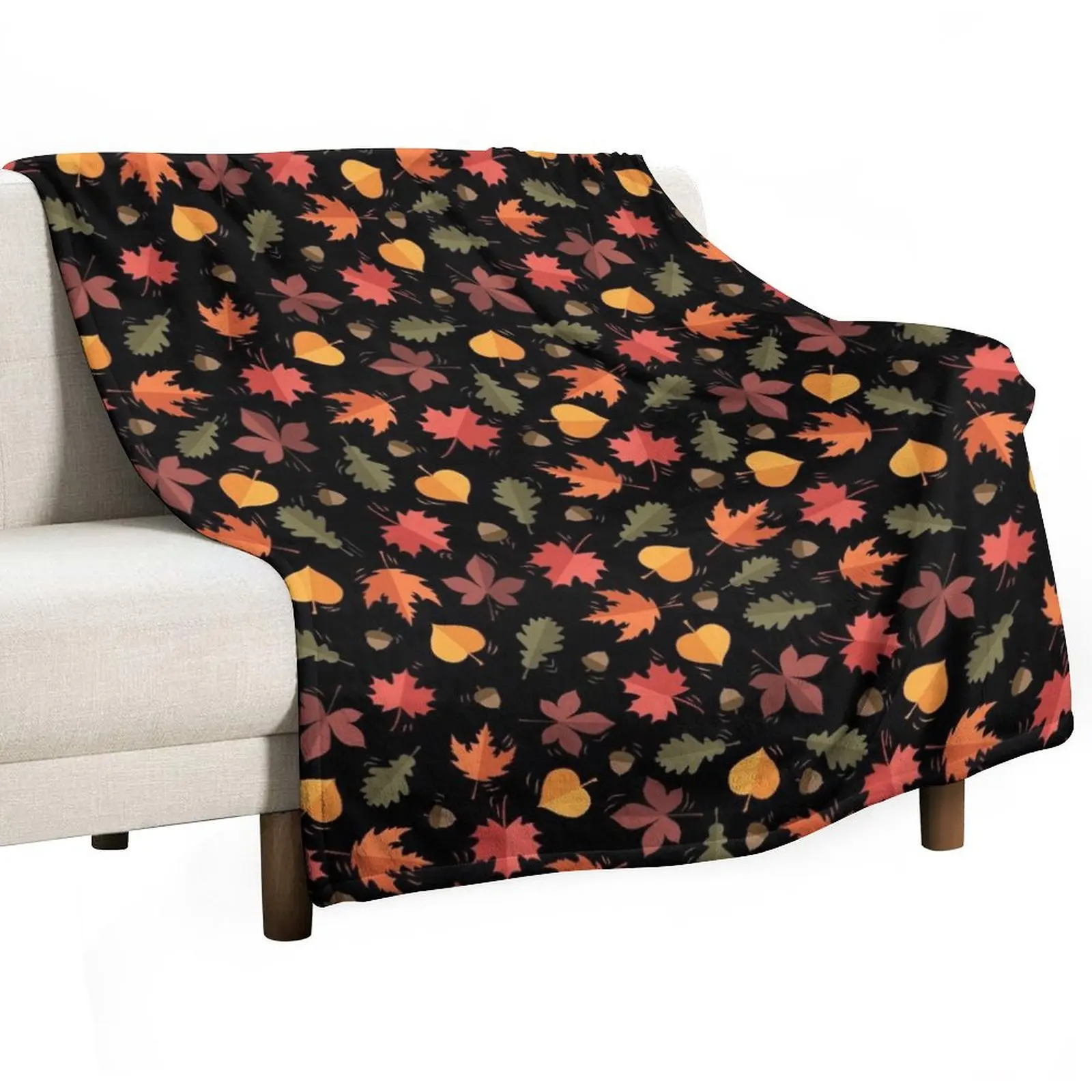 Autumn Leaves Pattern Black Background Throw Blanket Large Flannel Fabric Weighted Blankets
Autumn Leaves Pattern Black Background Throw Blanket Large Flannel Fabric Weighted Blankets