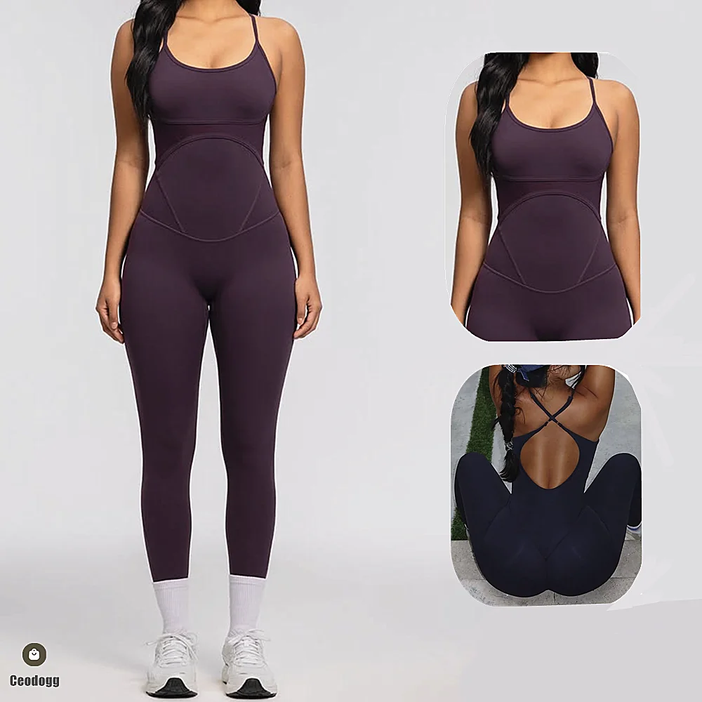 Pad Women Seamless Yoga Bodysuit - Adjustable Cross Straps & Booty-Lifting Tight-Fit Outfit Gym Running Fitness Workout Outfit
Pad Women Seamless Yoga Bodysuit - Adjustable Cross Straps & Booty-Lifting Tight-Fit Outfit Gym Running Fitness Workout Outfit