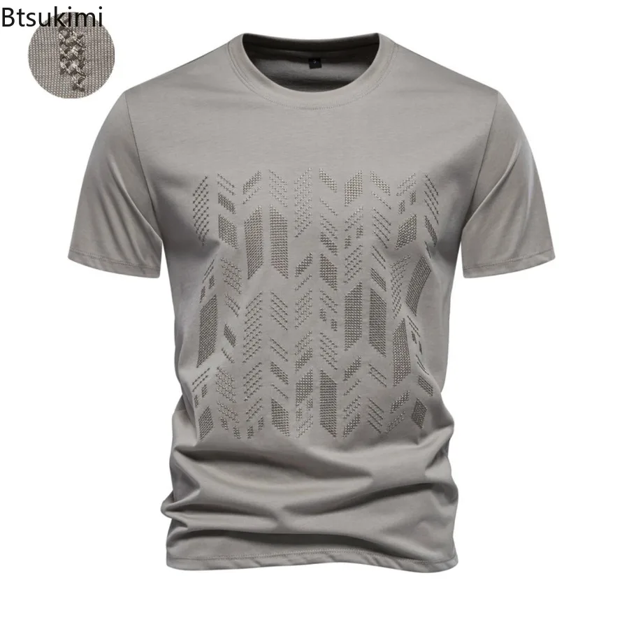 2025 New Men's Short-sleeved Casual T-shirts Fashion High-grade Embroidered O-neck Cotton Tops Male Sport Versatile Tees Summer
2025 New Men's Short-sleeved Casual T-shirts Fashion High-grade Embroidered O-neck Cotton Tops Male Sport Versatile Tees Summer