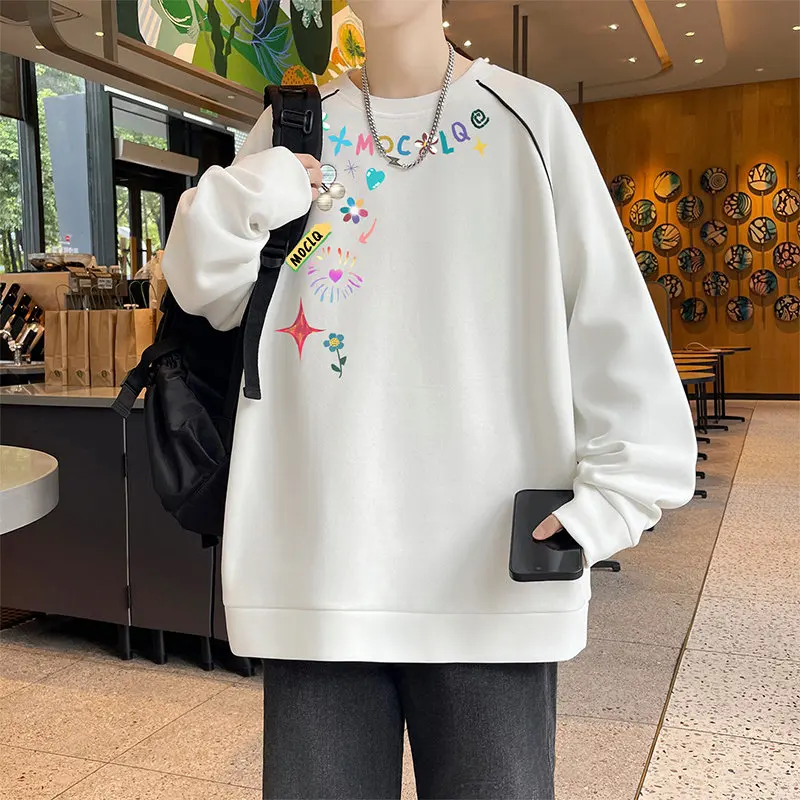 Trendy American Style round Neck Sweatshirt Loose Heavyweight Youthful Popular Versatile Print Long Sleeve New Model for Teens
Trendy American Style round Neck Sweatshirt Loose Heavyweight Youthful Popular Versatile Print Long Sleeve New Model for Teens