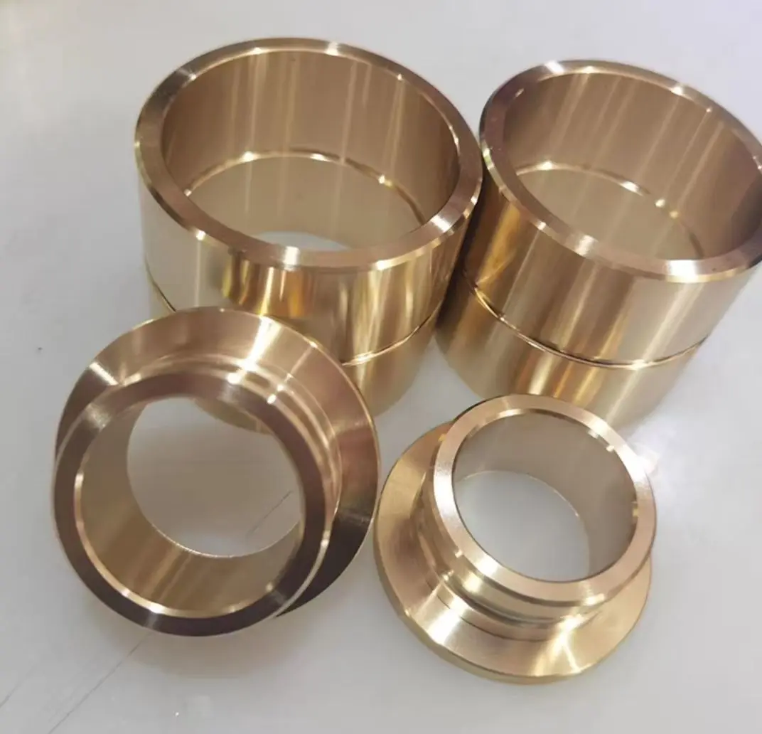 Custom Flanged Bronze Bushing CNC Machined Copper Sleeve for Gearbox CNC Machining Services with Brass for Product Processing
Custom Flanged Bronze Bushing CNC Machined Copper Sleeve for Gearbox CNC Machining Services with Brass for Product Processing
