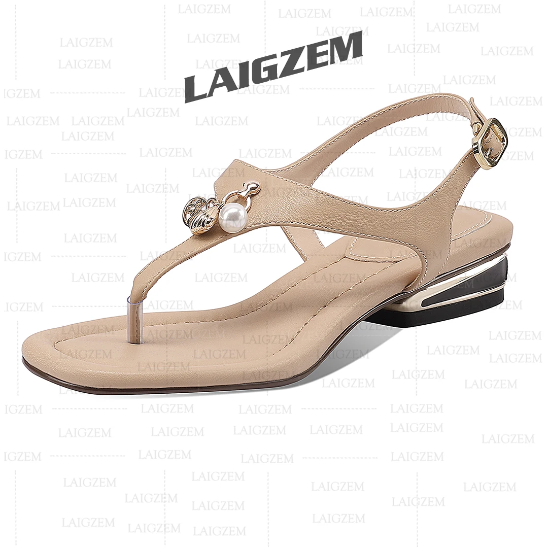 LAIGZEM Women Sandals Real Leather 2.5CM Low Square Heels Pumps Flip Flop Ladies Ankle Strap Handmade Shoes Woman Size 37 40 43
LAIGZEM Women Sandals Real Leather 2.5CM Low Square Heels Pumps Flip Flop Ladies Ankle Strap Handmade Shoes Woman Size 37 40 43