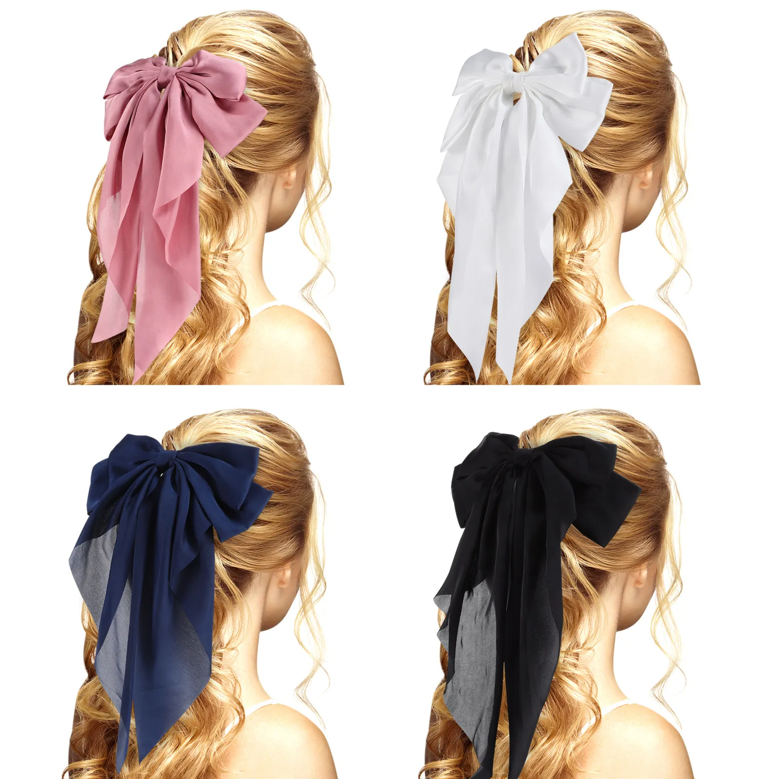 4Pcs Satin Bow Hairpin for Women Elegant Hair Barrette with Metal Clip Perfect for Wedding Birthday Party Prom Daily Wear
4Pcs Satin Bow Hairpin for Women Elegant Hair Barrette with Metal Clip Perfect for Wedding Birthday Party Prom Daily Wear