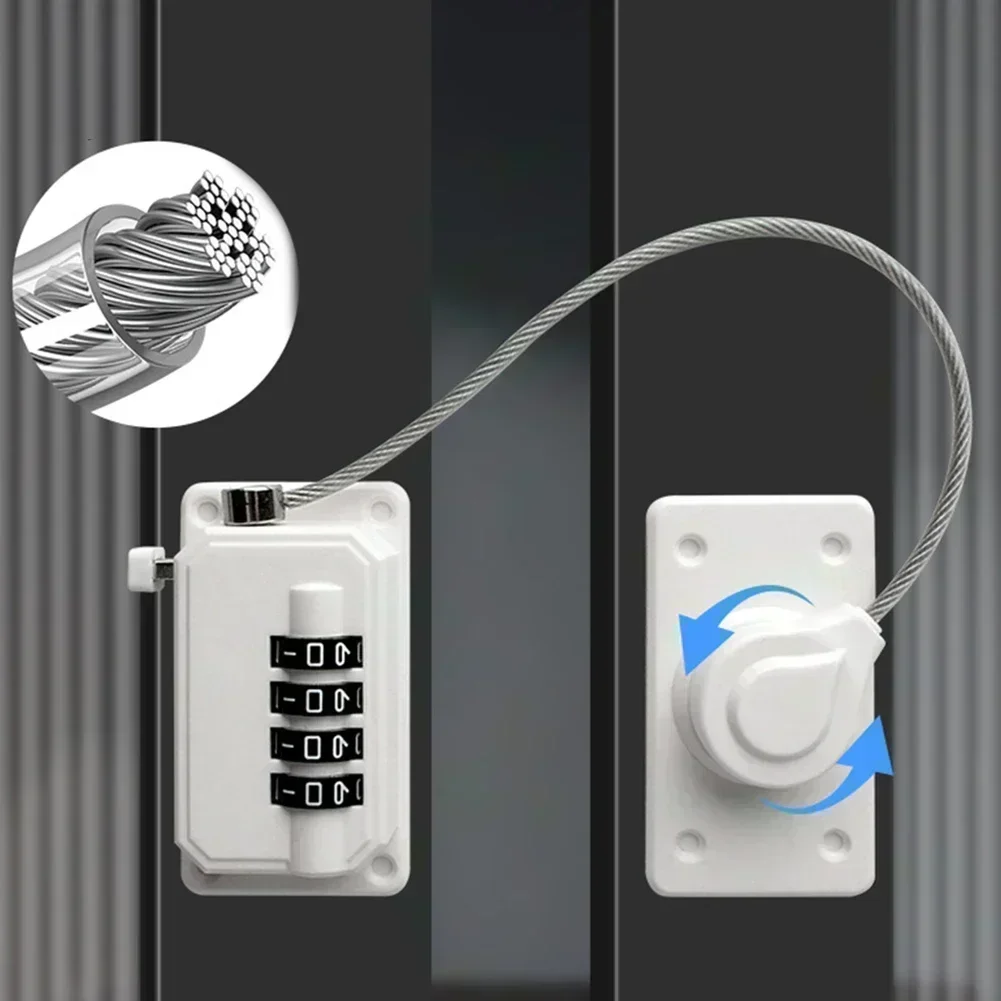 Password Lock With Stainless Steel Wire For Refrigerator Drawer Safety And File Cabinet Lock Window Fixed Limiter
Password Lock With Stainless Steel Wire For Refrigerator Drawer Safety And File Cabinet Lock Window Fixed Limiter