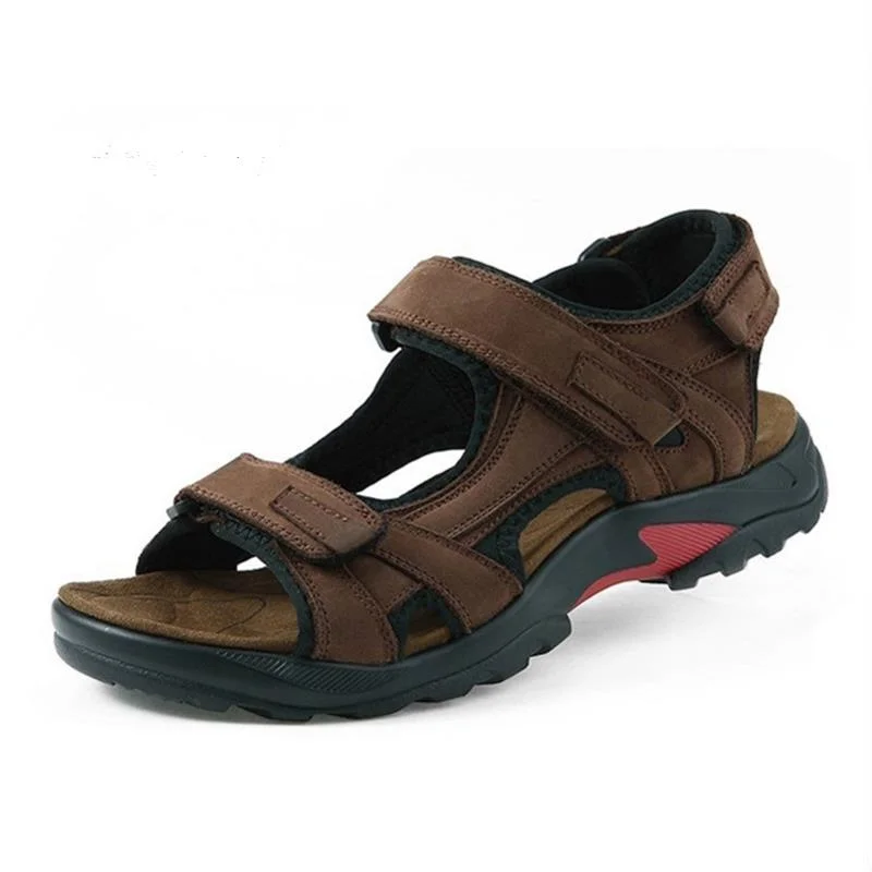 Top Quality Men Sandals Summer Slippers Genuine Leather Mens Outdoor Shoes Summer Sandals For Men Flat Sandalias Hombre Zapatos
Top Quality Men Sandals Summer Slippers Genuine Leather Mens Outdoor Shoes Summer Sandals For Men Flat Sandalias Hombre Zapatos