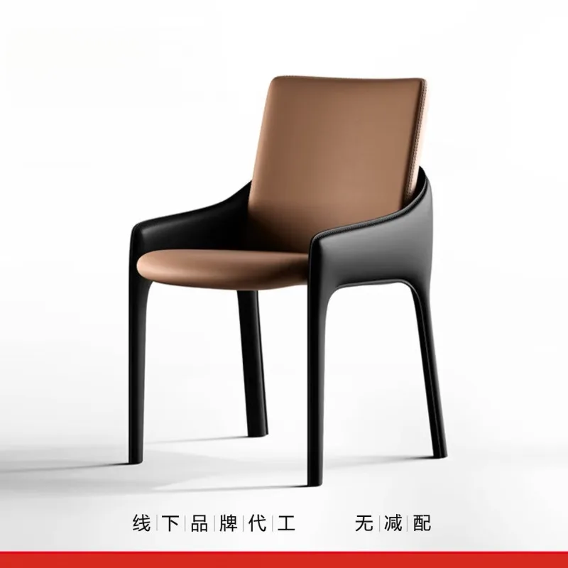 Light luxury hotel dining room saddle leather dining table and chairs,
Light luxury hotel dining room saddle leather dining table and chairs,