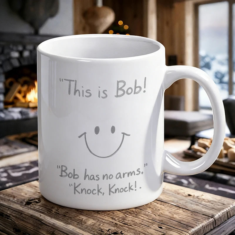 Bob's Amicable Arms-Free Knock-Knock Cup printed Mug Coffee Cup Ceramic Cup
Bob's Amicable Arms-Free Knock-Knock Cup printed Mug Coffee Cup Ceramic Cup