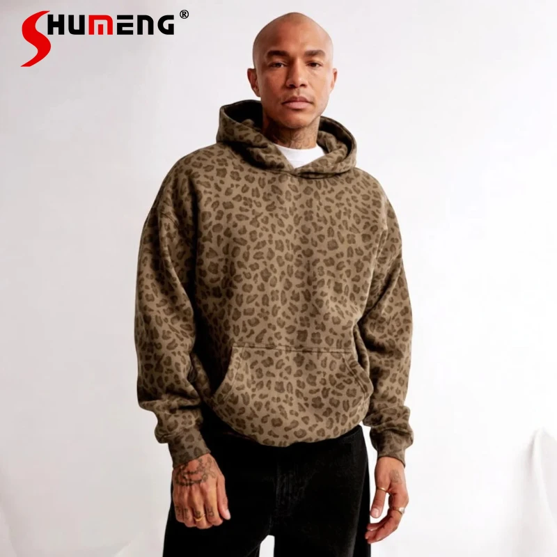 Men's 2025 Autumn Winter New Fashion Hoodies Male Loose Comfort Leopard Print Hooded Tops Long Sleeve Pocket Hoodies Sweatshirts
Men's 2025 Autumn Winter New Fashion Hoodies Male Loose Comfort Leopard Print Hooded Tops Long Sleeve Pocket Hoodies Sweatshirts