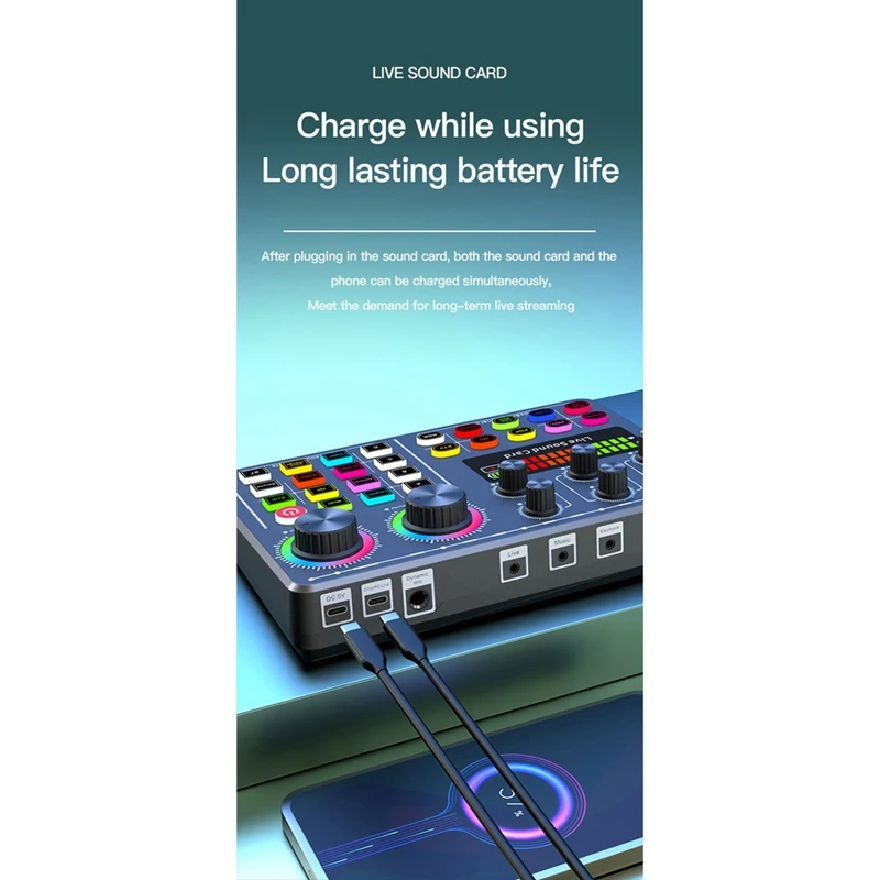 Live Sound Card Professional Gaming Sound Card Audio Mixer for Karaoke Broadcast KTV Singing Live Sound Mixer-AC17
Live Sound Card Professional Gaming Sound Card Audio Mixer for Karaoke Broadcast KTV Singing Live Sound Mixer-AC17