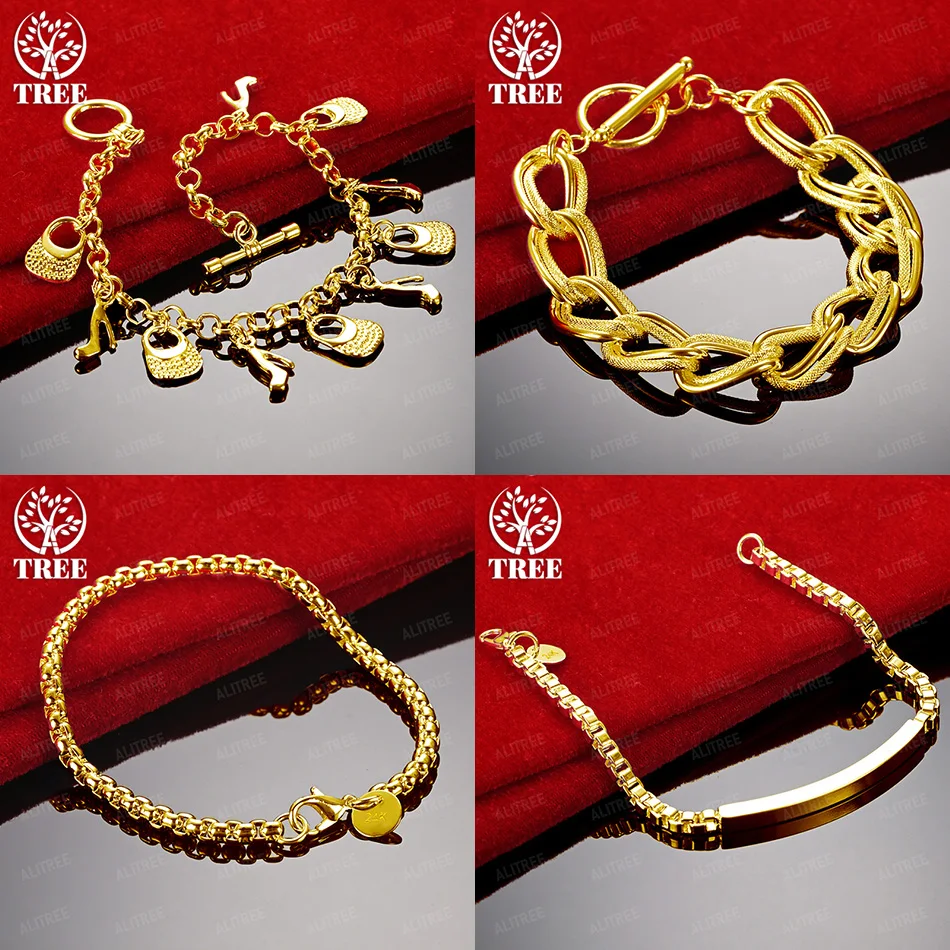 Fashion Jewelry Accessories 18k Gold Shoe Bag Box Chain Smooth Side Bracelet Geometric Frosting Chain Lady Birthday Party Gift
Fashion Jewelry Accessories 18k Gold Shoe Bag Box Chain Smooth Side Bracelet Geometric Frosting Chain Lady Birthday Party Gift