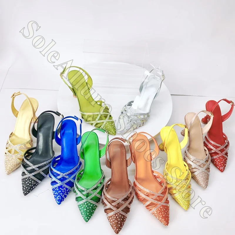 Bright Patent Leather Pumps With Crisscross Straps Pointed Toe Stiletto Heel Non Slip Outsole For Parties And Night Out Events
Bright Patent Leather Pumps With Crisscross Straps Pointed Toe Stiletto Heel Non Slip Outsole For Parties And Night Out Events