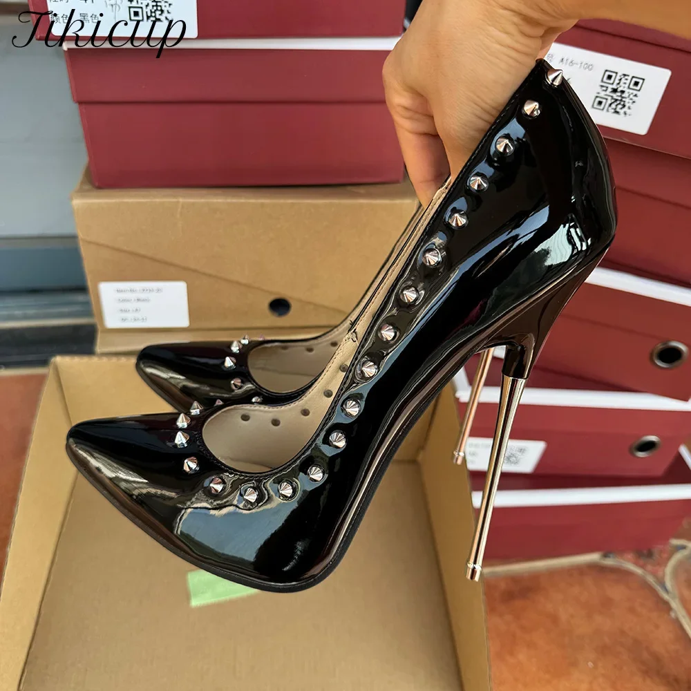 Sexy Rivets 16cm Extreme High Heels Black Spikes Stiletto Pumps Photograph Cosplay Club Party SM Man Cross Dresser Unisex Shoes
Sexy Rivets 16cm Extreme High Heels Black Spikes Stiletto Pumps Photograph Cosplay Club Party SM Man Cross Dresser Unisex Shoes