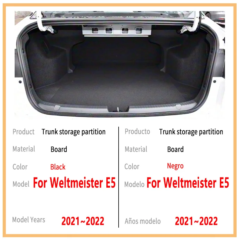 For Weltmeister E5 2021~2022 2021 22 Thickening Trunk Storage Partition Multifunction Storage Auto Interior Parts Car Accessorie
For Weltmeister E5 2021~2022 2021 22 Thickening Trunk Storage Partition Multifunction Storage Auto Interior Parts Car Accessorie
