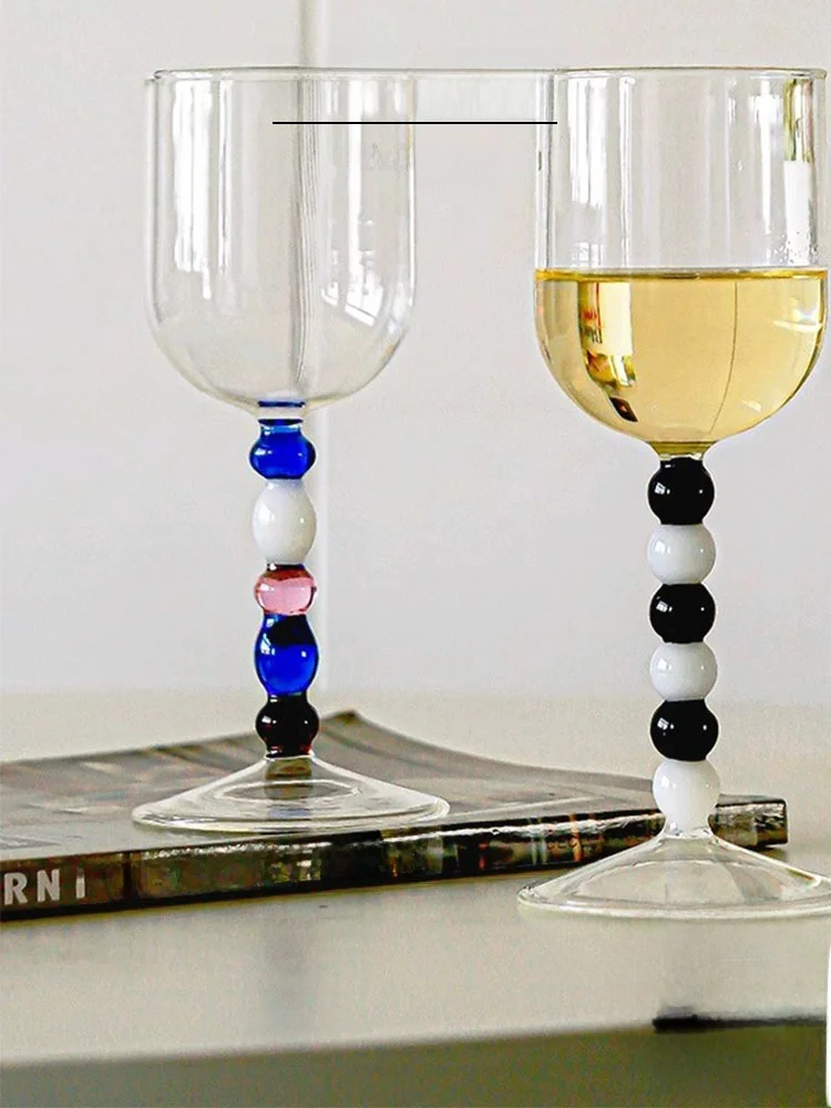 Vietri Mare Vintage Highball Glass Footed Red Wine Glass Beaded Collision Color European Style Wine Glass Set of 2
Vietri Mare Vintage Highball Glass Footed Red Wine Glass Beaded Collision Color European Style Wine Glass Set of 2