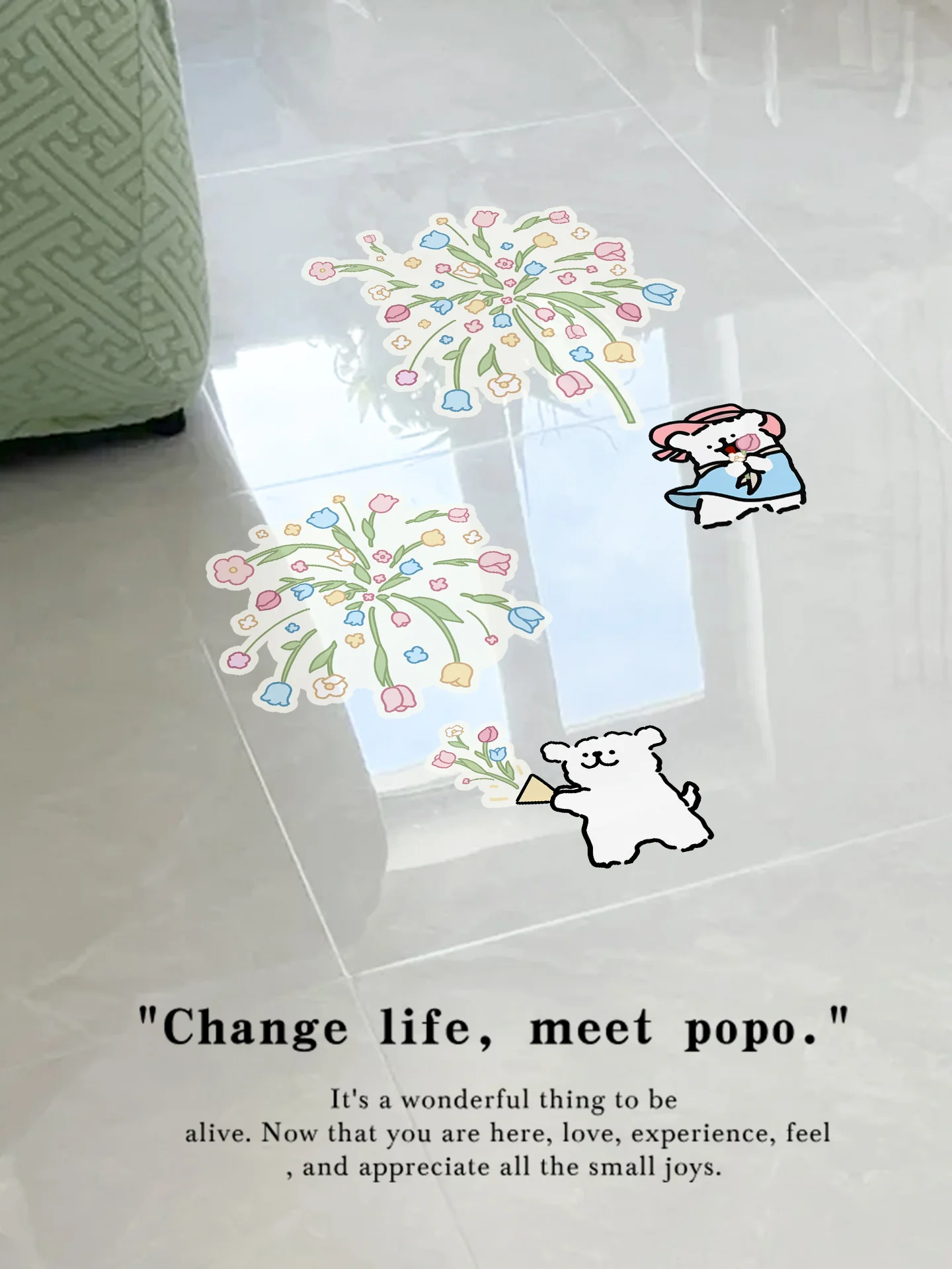 Thiened Firework Little Dog Floor Stiers Self Adhesive Waterproof Batoom Tile Decals Cute Cartoon Decoration Pads
Thiened Firework Little Dog Floor Stiers Self Adhesive Waterproof Batoom Tile Decals Cute Cartoon Decoration Pads