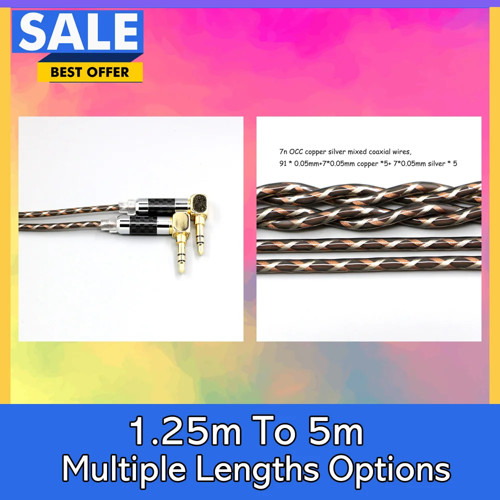 TypeX 25AWG Litz Shielding 7n OCC Earphone Cable For Headphone Headset L Shape 3.5mm Verum 1 One Pin LN008892 
TypeX 25AWG Litz Shielding 7n OCC Earphone Cable For Headphone Headset L Shape 3.5mm Verum 1 One Pin LN008892