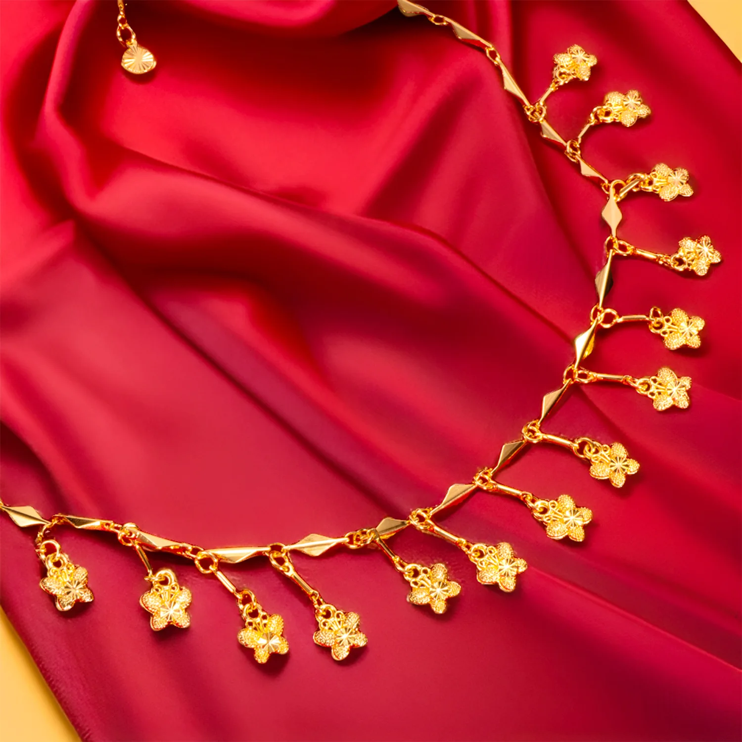 9999 Gold Flower Beaded Necklace - Non-Degrading Summer Women's High-Class Flowing Flower Design Necklace
9999 Gold Flower Beaded Necklace - Non-Degrading Summer Women's High-Class Flowing Flower Design Necklace