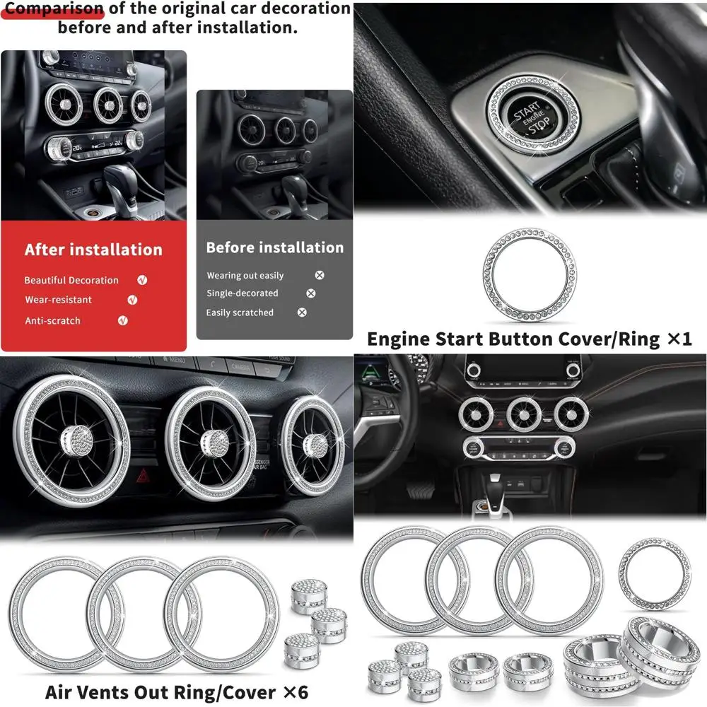 Аксессуары для Nissan Sentra 2020-2025, комплект накладок из 11 предметов — кондиционер, крышки ручек регулировки громкости, крышки/кольца вентиляционных отверстий
Аксессуары для Nissan Sentra 2020-2025, комплект накладок из 11 предметов — кондиционер, крышки ручек регулировки громкости, крышки/кольца вентиляционных отверстий