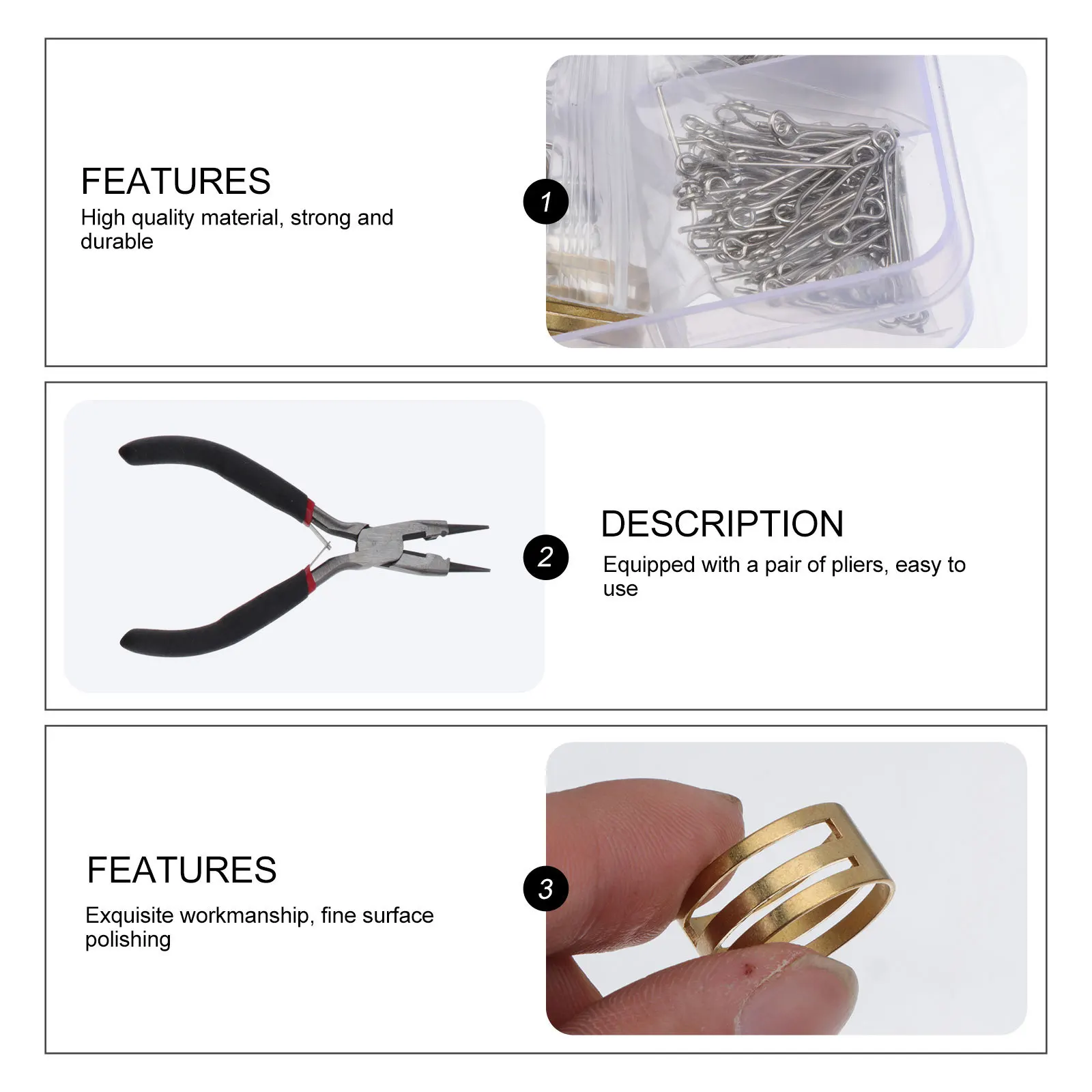 1 set 1 Set Lobster Clasp Findings For Necklace Making Diy Jewelry Craft Accessories Handmade Material Bracelet Decoration Kit
1 set 1 Set Lobster Clasp Findings For Necklace Making Diy Jewelry Craft Accessories Handmade Material Bracelet Decoration Kit