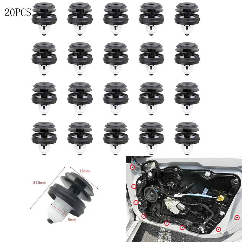 20pcs Durable OEM Quality Front Door Trim Panel Retainer Clips 51-41-7-325-082 For BMW G20 G30 F90 G31 X3 X4 X5 X7 Z4
20pcs Durable OEM Quality Front Door Trim Panel Retainer Clips 51-41-7-325-082 For BMW G20 G30 F90 G31 X3 X4 X5 X7 Z4