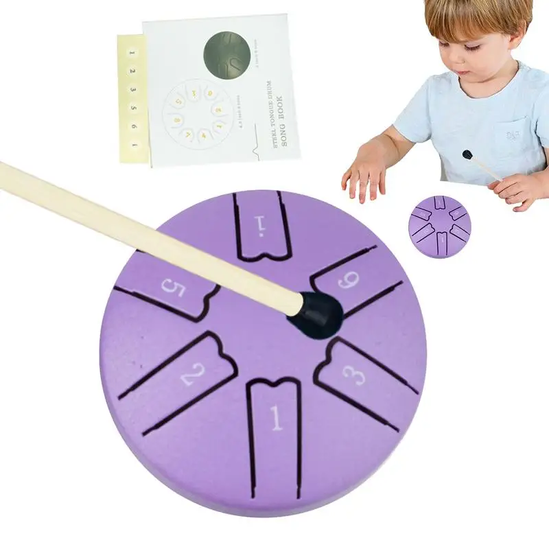 Rain Drum For Outside 6-Note 3-Inch A-Key Tank Drum For Meditation Handpan Drum Percussion Instrument Includes Mallets & Music
Rain Drum For Outside 6-Note 3-Inch A-Key Tank Drum For Meditation Handpan Drum Percussion Instrument Includes Mallets & Music