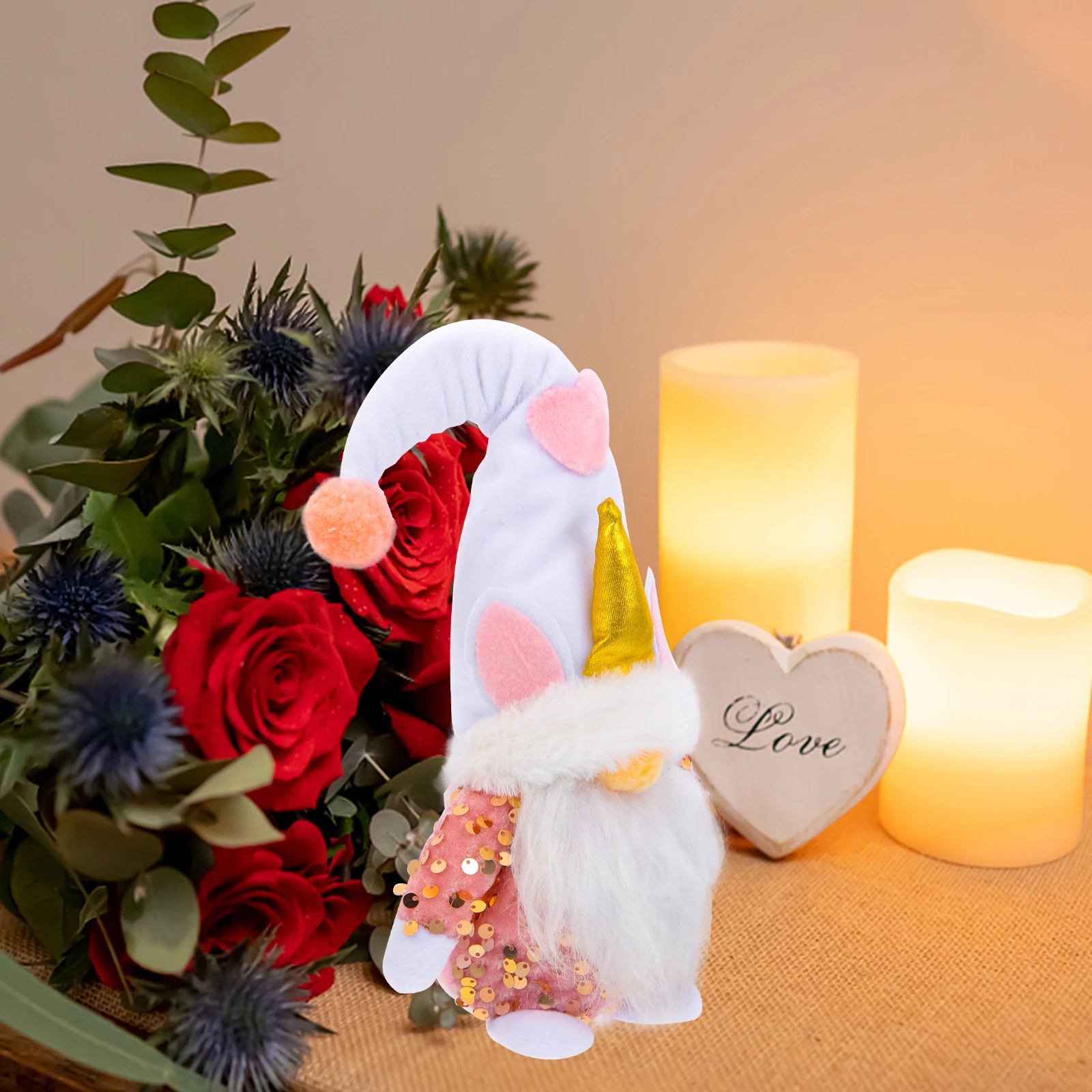 White Hat Unicorn Gnome Valentine'S Day Decorations Adorable Wear-Resistant Desktop Dwarf Ornament Home Party Supplies Festival
White Hat Unicorn Gnome Valentine'S Day Decorations Adorable Wear-Resistant Desktop Dwarf Ornament Home Party Supplies Festival