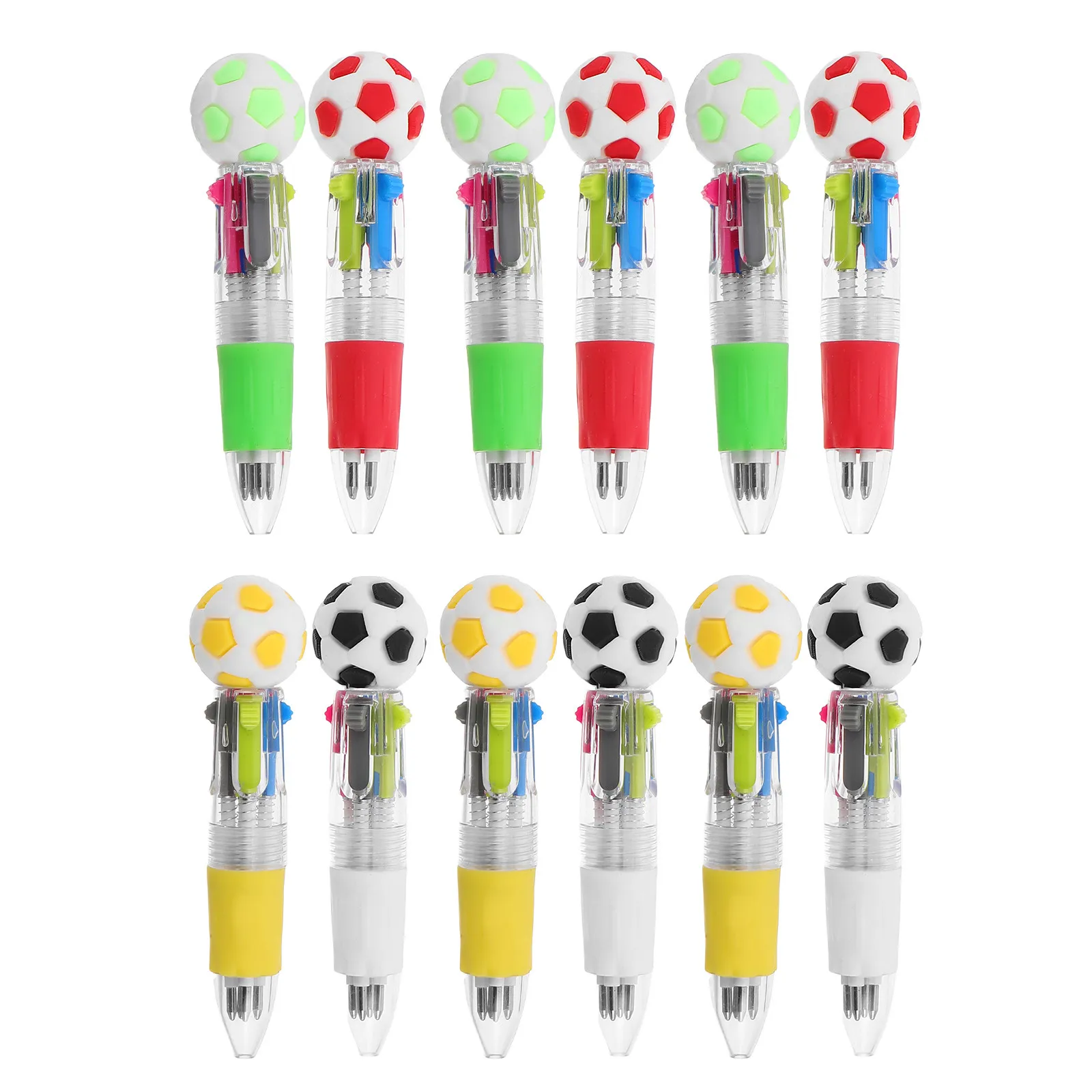 12pcs 4-in-1 Sports Ballpoint Pens 4 Colors Football Ballpoint Pens Set Push Button Ballpoint Pens Rewards Soccer Party Favor
12pcs 4-in-1 Sports Ballpoint Pens 4 Colors Football Ballpoint Pens Set Push Button Ballpoint Pens Rewards Soccer Party Favor
