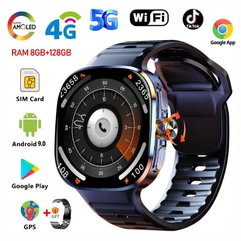 M99 Android Smartwatch 2.4-inch AMOLED Screen 900W Rotating Camera GPS Compass NFC Bluetooth Google Play Smart Watches for Men
M99 Android Smartwatch 2.4-inch AMOLED Screen 900W Rotating Camera GPS Compass NFC Bluetooth Google Play Smart Watches for Men