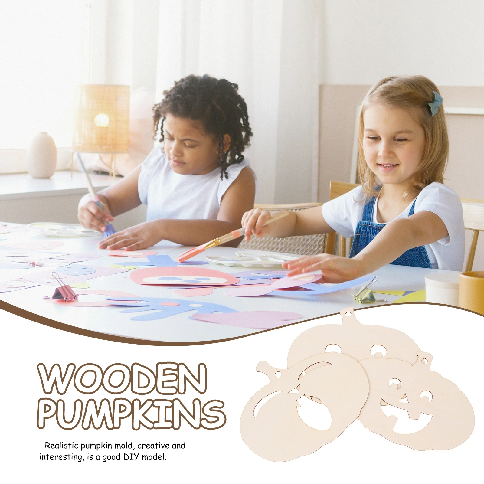 3Pcs Wooden Pumpkin Pendants for Kids Halloween DIY Crafts Unpainted White Embryo Wooden Cutout Wood Slice DIY Wood Craft
3Pcs Wooden Pumpkin Pendants for Kids Halloween DIY Crafts Unpainted White Embryo Wooden Cutout Wood Slice DIY Wood Craft