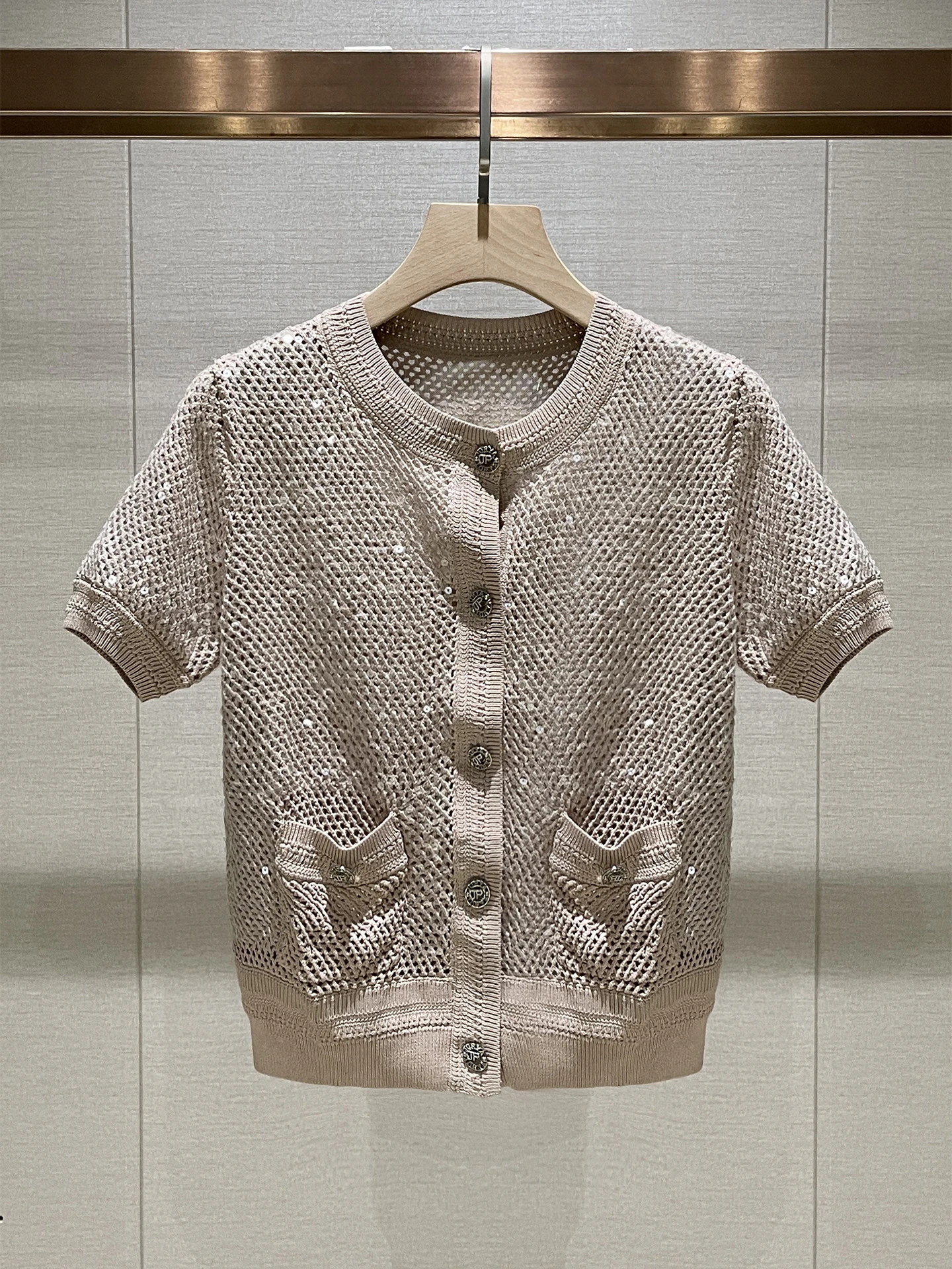 Sweet Sle Casual Knitted Cardigan Women's Single Button Hollow out Bright Sequin Vintage Summer Top Slim Fit ort Sve
Sweet Sle Casual Knitted Cardigan Women's Single Button Hollow out Bright Sequin Vintage Summer Top Slim Fit ort Sve