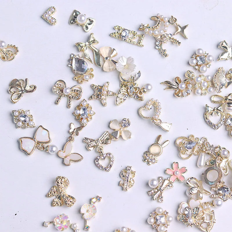 50Pcs Nail Art Rhinestones 3D Jewelry Butterfly Flower Alloy Nail Charms Gel Nail Polish Accessories Decorations For DIY Nails
50Pcs Nail Art Rhinestones 3D Jewelry Butterfly Flower Alloy Nail Charms Gel Nail Polish Accessories Decorations For DIY Nails