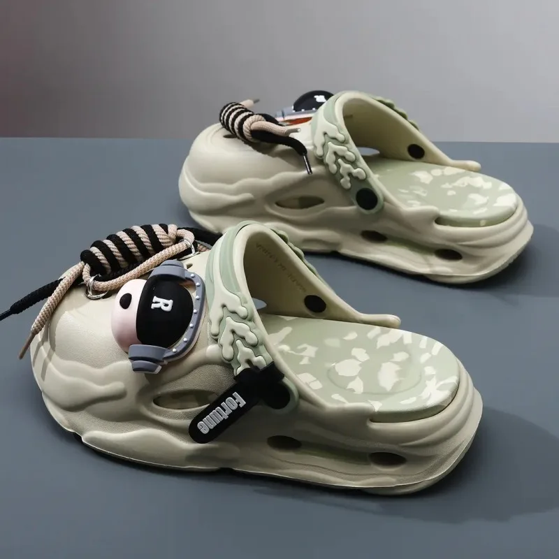 Couple Summer Thick-soled Hole Shoes Non-slip Bag Head Slipper Breathable Cartoon Mens Womens Beach Outdoor Sports Beach Sandals
Couple Summer Thick-soled Hole Shoes Non-slip Bag Head Slipper Breathable Cartoon Mens Womens Beach Outdoor Sports Beach Sandals