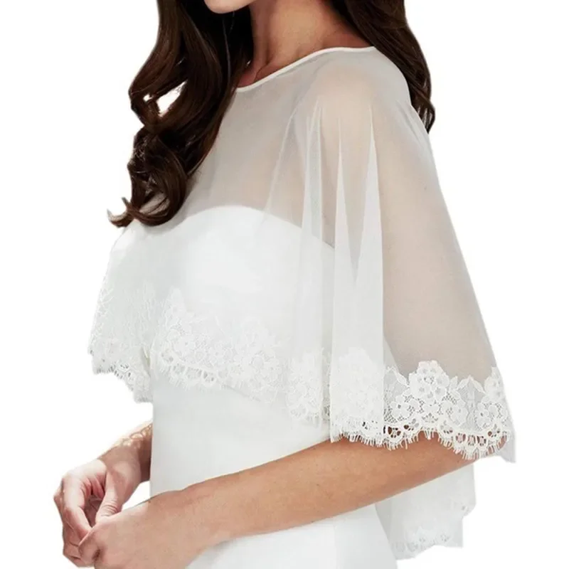 Women Lace Wedding Bolero Shrug Bridal Wrap Shawl Cape Stole Jacket Wedding Accessories
Women Lace Wedding Bolero Shrug Bridal Wrap Shawl Cape Stole Jacket Wedding Accessories