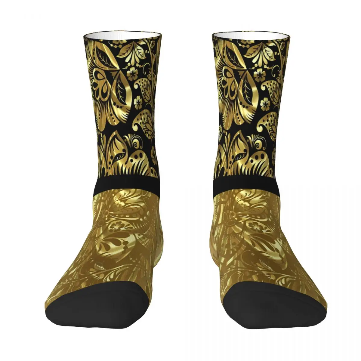 Black And Shiny Gold Floral Damasks Pattern Sock Socks Men Women Polyester Stockings Customizable Design
Black And Shiny Gold Floral Damasks Pattern Sock Socks Men Women Polyester Stockings Customizable Design