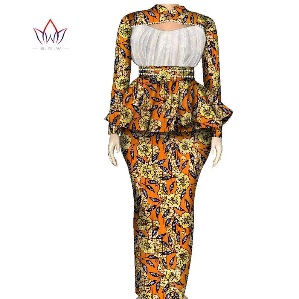 Bintarealwax African Skirt Sets for Women Bazin Hollow Design Ankara Clothes Dashiki Flowers Traditional African Clothing WY9833
Bintarealwax African Skirt Sets for Women Bazin Hollow Design Ankara Clothes Dashiki Flowers Traditional African Clothing WY9833