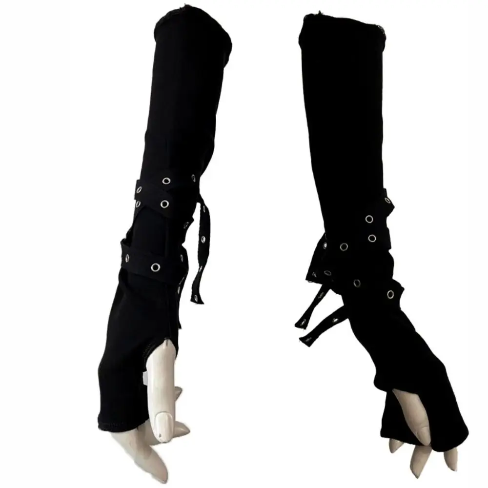 Harajuku Style Half-fingered Gothic Arm Warmer Unisex Cuff Cool Black Punk Gloves Buckle Design Sunscreen Sleeve Streetwear
Harajuku Style Half-fingered Gothic Arm Warmer Unisex Cuff Cool Black Punk Gloves Buckle Design Sunscreen Sleeve Streetwear