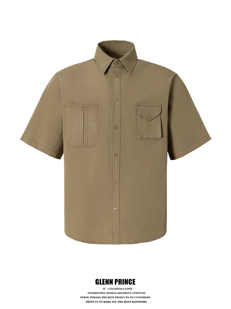 GPstudio Men's Faionable Double ket ort Sve irt Retro Workwear Sle Summer Trendy Design f Sve Casual irt
GPstudio Men's Faionable Double ket ort Sve irt Retro Workwear Sle Summer Trendy Design f Sve Casual irt